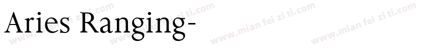 Aries Ranging字体转换